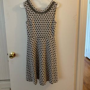 Gray fit and flare dress
